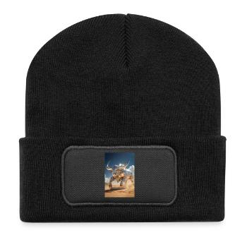 Chrome Bull Power Charge - Recycled Patch Beanie - black - Front
