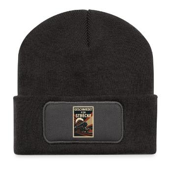 Railway Forged For Line Freight Train - Recycled Patch Beanie - dark grey - Front