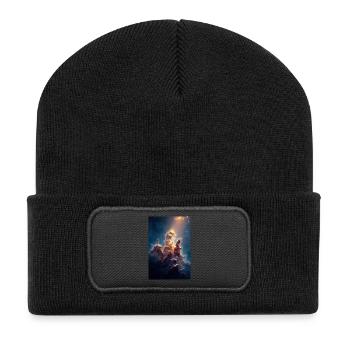 Heavenly Light Over Nebula Peaks - Recycled Patch Beanie - black - Front