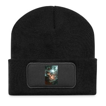 Des connaissances hantées déchaînées - Beanie recyclé à patch - noir - Devant