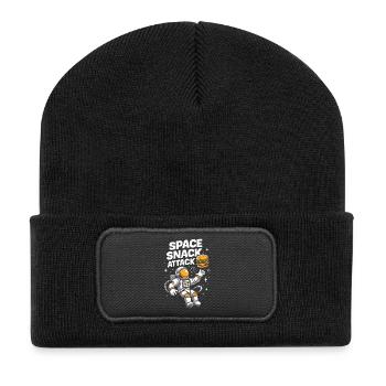 Astronaut Burger Space Design - Recycled Patch Beanie - black - Front