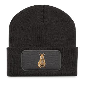 Wallabys Wallaby - Recycelte Patch Beanie - Dunkelgrau - Vorne