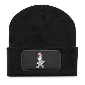 Bunny Bowling Boule de bowling - Beanie recyclé à patch - noir - Devant