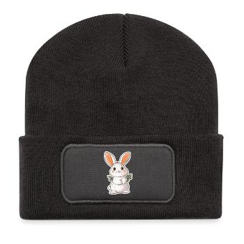Hare - Recycled Patch Beanie - dark grey - Front