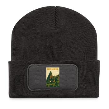 Hermigua - Recycelte Patch Beanie - Dunkelgrau - Vorne