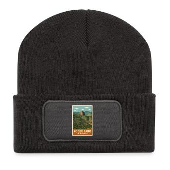 Roque Cano La Gomera - Recycelte Patch Beanie - Dunkelgrau - Vorne