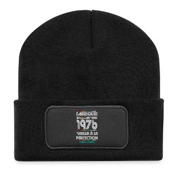 50th Anniversary - Made in January 1976 - Recycled Patch Beanie - black - Front