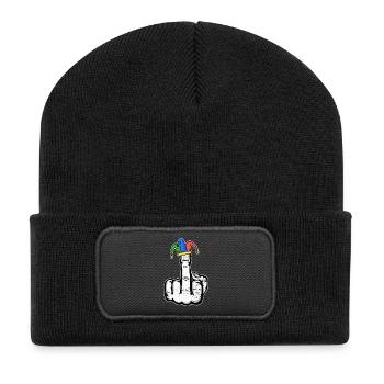 Majeur Stingerfinger Carnaval - Beanie recyclé à patch - noir - Devant