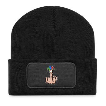 Majeur Stingerfinger Carnaval - Beanie recyclé à patch - noir - Devant