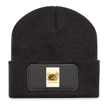 Little Spine Hero - Recycled Patch Beanie - dark grey - Front