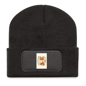 Kleiner Fuchs - Recycelte Patch Beanie - Dunkelgrau - Vorne