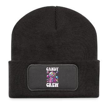 Candy Crew Décoration Candy Lover Sweet Tooth - Beanie recyclé à patch - charbon - Devant