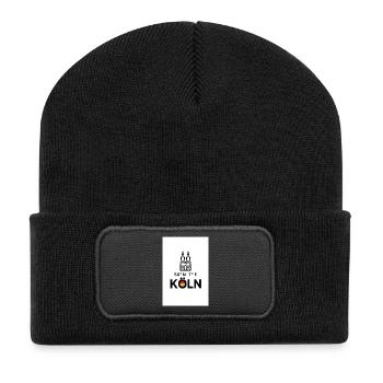 Ligne d’horizon de la Boussole de Cologne 50°N 7°E - Beanie recyclé à patch - noir - Devant