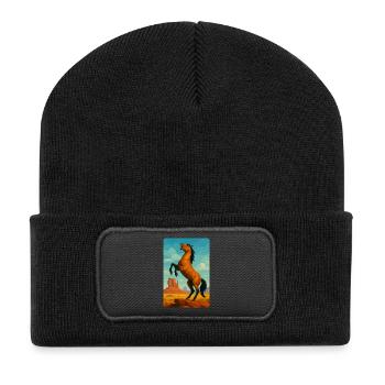 Polynature Wild Horse - Recycled Patch Beanie - black - Front