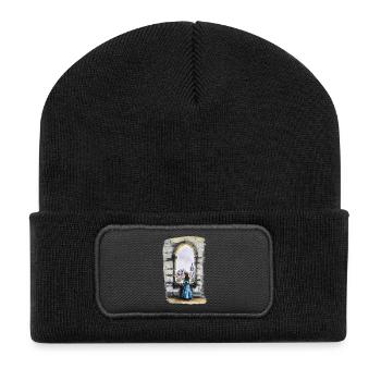Fairytale Castle Window Dream - Recycled Patch Beanie - black - Front