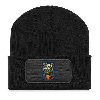 Imagination in motion flourishes - Recycled Patch Beanie - black - Front