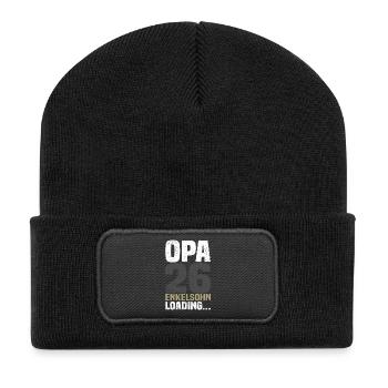 Opa 2026 - Recycelte Patch Beanie - Schwarz - Vorne
