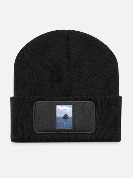 Freiheit - Recycelte Patch Beanie - Schwarz