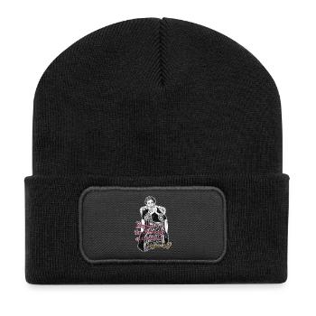 Virginia Woolf BÜCHER - Recycelte Patch Beanie - Schwarz - Vorne