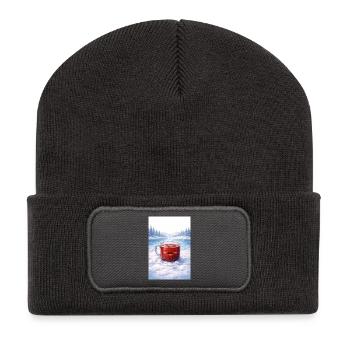 Dons du Grand Nord - Mors - Beanie recyclé à patch - charbon - Devant