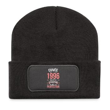 1996 – Perfekt gereift - Recycelte Patch Beanie - Dunkelgrau - Vorne