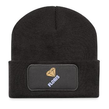 Gift for Floris - Recycled Patch Beanie - dark grey - Front