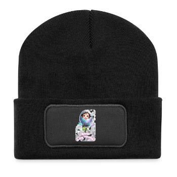 Explosion des œufs de bébé de Bourgeon de Pâques - Beanie recyclé à patch - noir - Devant