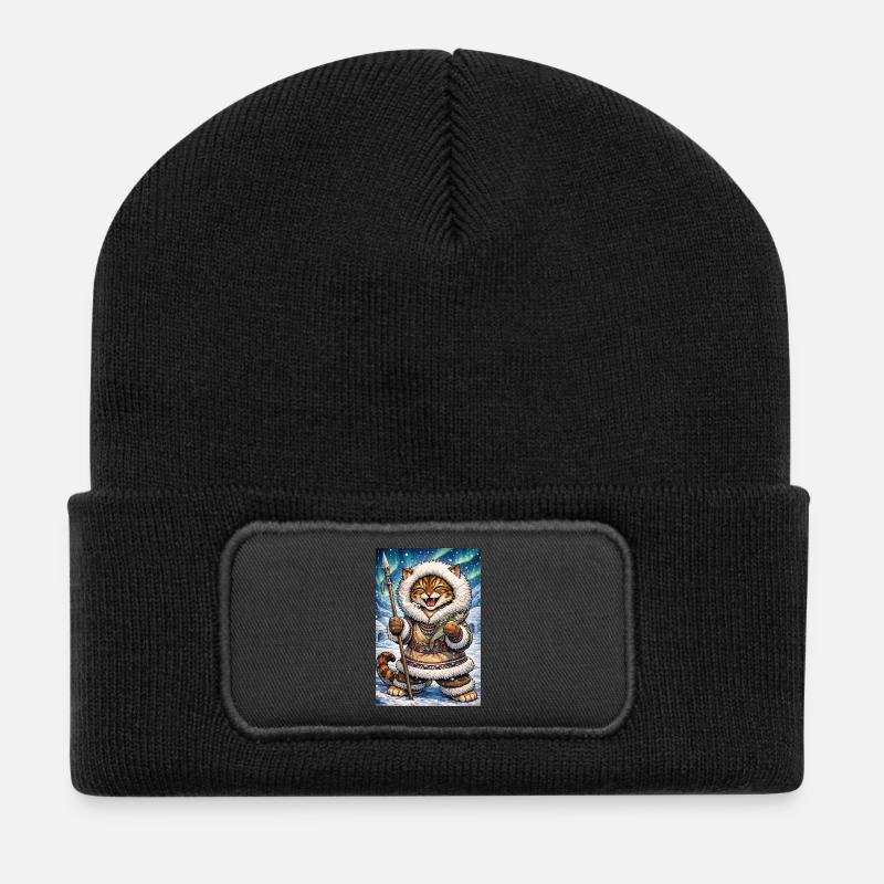 Alaska_Donny - Beanie recyclé à patch - noir