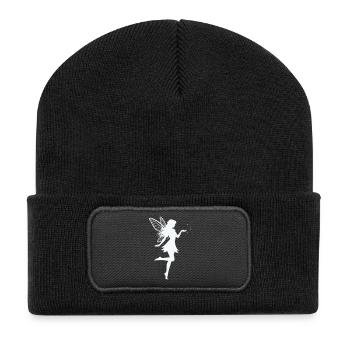 Fee Elfe  - Recycelte Patch Beanie - Schwarz - Vorne
