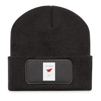 Utilisez votre imagination - Beanie recyclé à patch - charbon - Devant