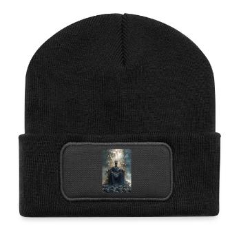 Skull Throne Crowned King - Recycled Patch Beanie - black - Front