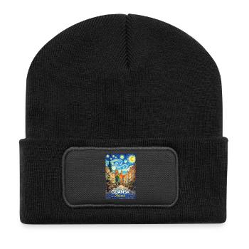 Gdańsk, Poland - Recycled Patch Beanie - black - Front