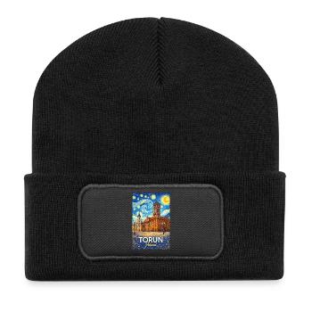 Toruń, Poland - Recycled Patch Beanie - black - Front