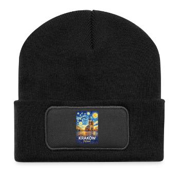 Kraków, Poland - Recycled Patch Beanie - black - Front
