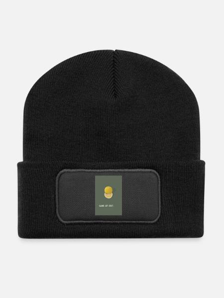 Jeu de jeu : Jeu de mots de tennis Zest - Beanie recyclé à patch - noir