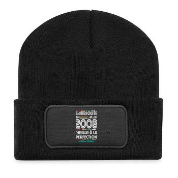 18 Year Anniversary - Made in May 2008 - Recycled Patch Beanie - black - Front