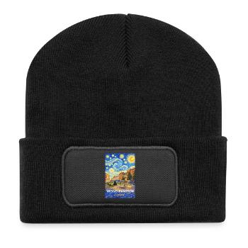Wolverhampton England Starry Night - Recycled Patch Beanie - black - Front
