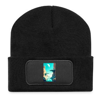 A New Architecture Begins to Shape the Future - Recycled Patch Beanie - black - Front