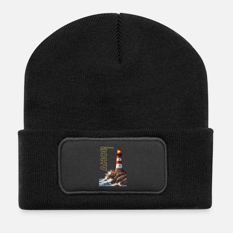 AHOI! Matrose - Recycelte Patch Beanie - Schwarz