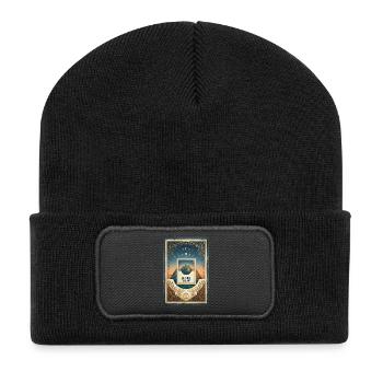 Be True. Slow Life. - Recycled Patch Beanie - black - Front