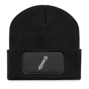 Wrench Tool Mechanic Design - Recycled Patch Beanie - black - Front