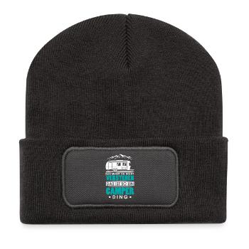 Das_musst_du_nicht_verstehen_das_ist_so_ein_Cam - Recycelte Patch Beanie - Dunkelgrau - Vorne
