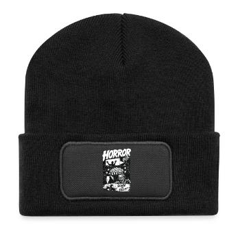 Horror Popcorn Comic Style - Recycled Patch Beanie - black - Front