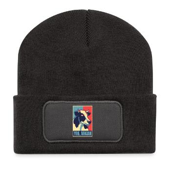 Chemise végane Yes - Beanie recyclé à patch - charbon - Devant