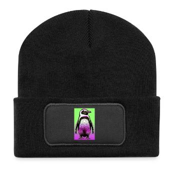 pingouin - Beanie recyclé à patch - noir - Devant