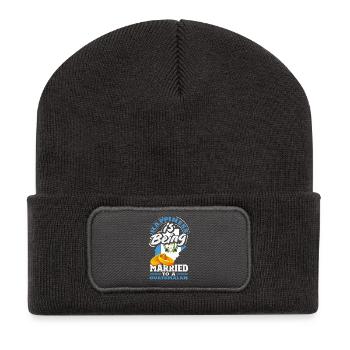 Guatemala Flagge T-Shirt Stolz & Heimat Chapín - Recycelte Patch Beanie - Dunkelgrau - Vorne
