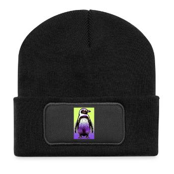 pingouin - Beanie recyclé à patch - noir - Devant