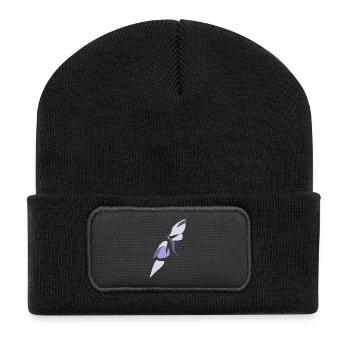 Ailes d’Ombre et de Lumière - Beanie recyclé à patch - noir - Devant