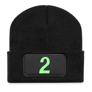 2 - Recycled Patch Beanie - black - Front