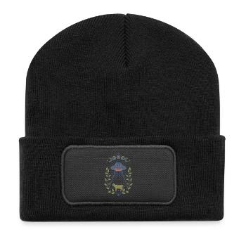 Spiritualité Géométrie Sacrée Méditation Zen - Beanie recyclé à patch - noir - Devant